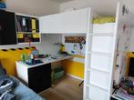 Hoogslaper met bureau STUVA van Ikea (nu SMÅSTAD), Ophalen, Hoogslaper, Eenpersoons, 200 cm