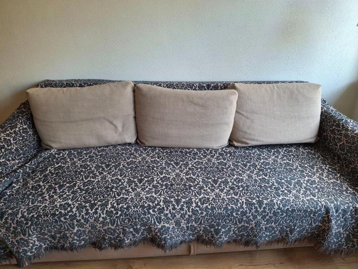 sofa, Huis en Inrichting, Zetels | Zetels, Gebruikt, Hoekbank, Vierpersoons of meer, 200 tot 250 cm, 75 tot 100 cm, Stof, Ophalen