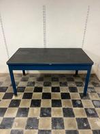 Vintage metalen tafel - Acior Trooz Belgie, Ophalen, Gebruikt, 75 cm of meer, Vintage