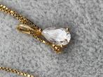 18kt gouden ketting met hanger, Handtassen en Accessoires, Ophalen, Zo goed als nieuw, Goud, Met hanger