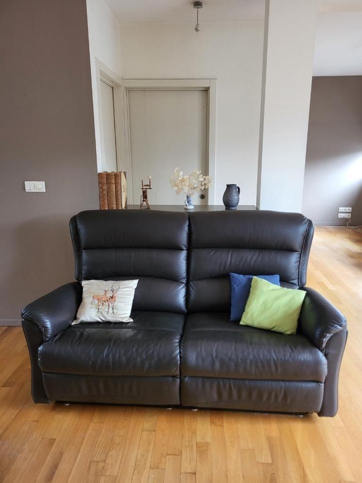 Dubbele relaxzetel, Huis en Inrichting, Zetels | Zetels, Zo goed als nieuw, Rechte bank, Tweepersoons, 150 tot 200 cm, 75 tot 100 cm