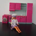 Barbie Lave linge + cuisine + Poupée, Enfants & Bébés, Enlèvement, Utilisé, Barbie