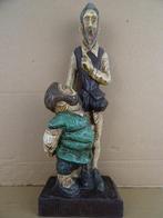 Ancienne statue en bois Don Quichotte et Sancho Panza 1950, Enlèvement ou Envoi