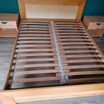bed 1m60 incl lattenbodem en 2 nachtkastjes, Huis en Inrichting, Ophalen, Gebruikt, Tweepersoons, 200 cm