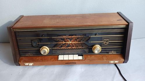 Rétro - Radio stéréo B4X25A avec tubes électroniques - Phili, TV, Hi-fi & Vidéo, Radios, Reconditionné, Radio, Enlèvement ou Envoi