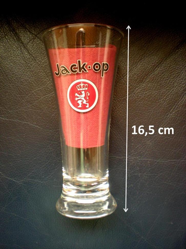 JACK-OP, Verzamelen, Biermerken, Zo goed als nieuw, Glas of Glazen, Ophalen of Verzenden