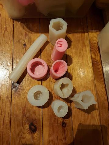 10x silicone kaars mallen beschikbaar voor biedingen