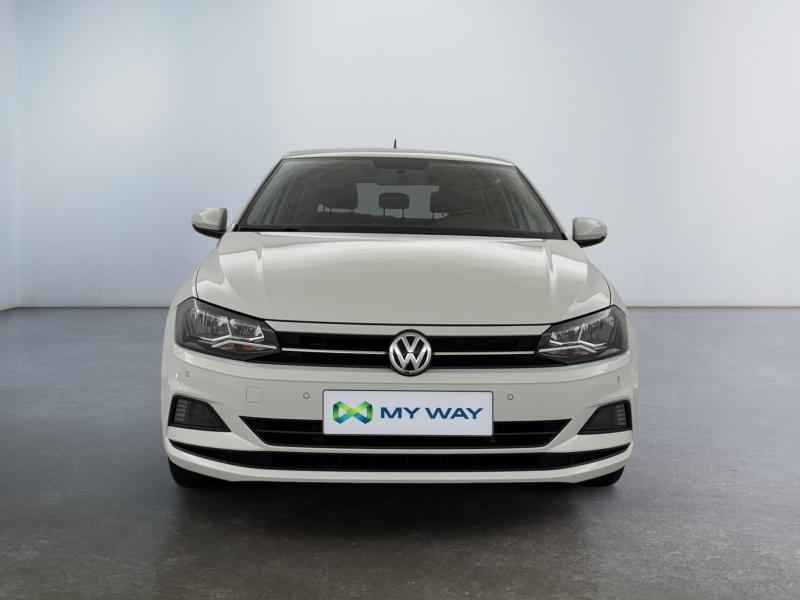 Volkswagen Polo Comfortline*GPS*Caméra*Capteurs Av/Ar*Clim, Euro 6, 95 pk, Wit, Bedrijf