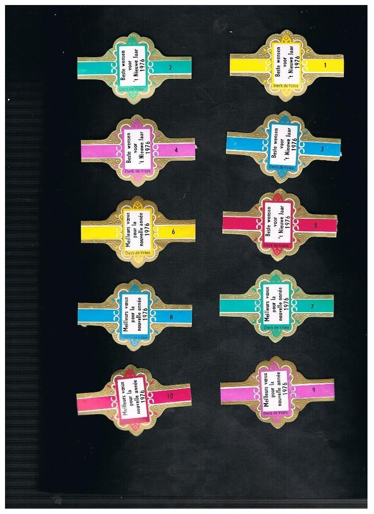 BANDES DE CIGARES, Collections, Articles de fumeurs, Briquets & Boîtes d'allumettes, Envoi, Comme neuf, Bagues de cigare