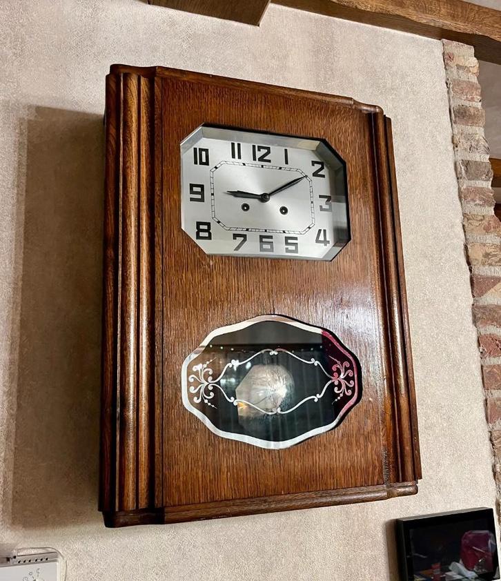 Vintage wandklok – werkend – snel ophalen, Huis en Inrichting, Woonaccessoires | Klokken, Zo goed als nieuw, Wandklok, Analoog