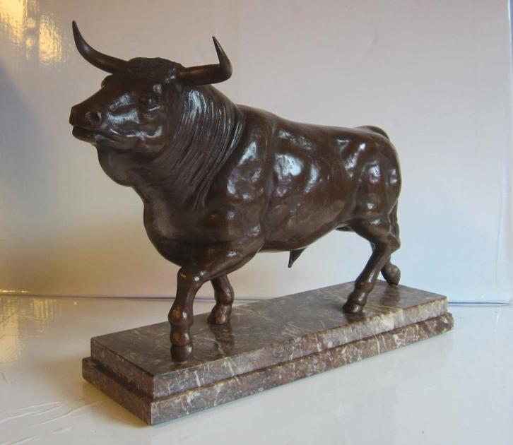 Bronze ancien : Taureau Fratin, France, XIXe siècle, Antiquités & Art, Art | Sculptures & Bois, Enlèvement