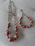 HALSKETTING +ARMBAND LES CORDES, Ophalen of Verzenden, Nieuw
