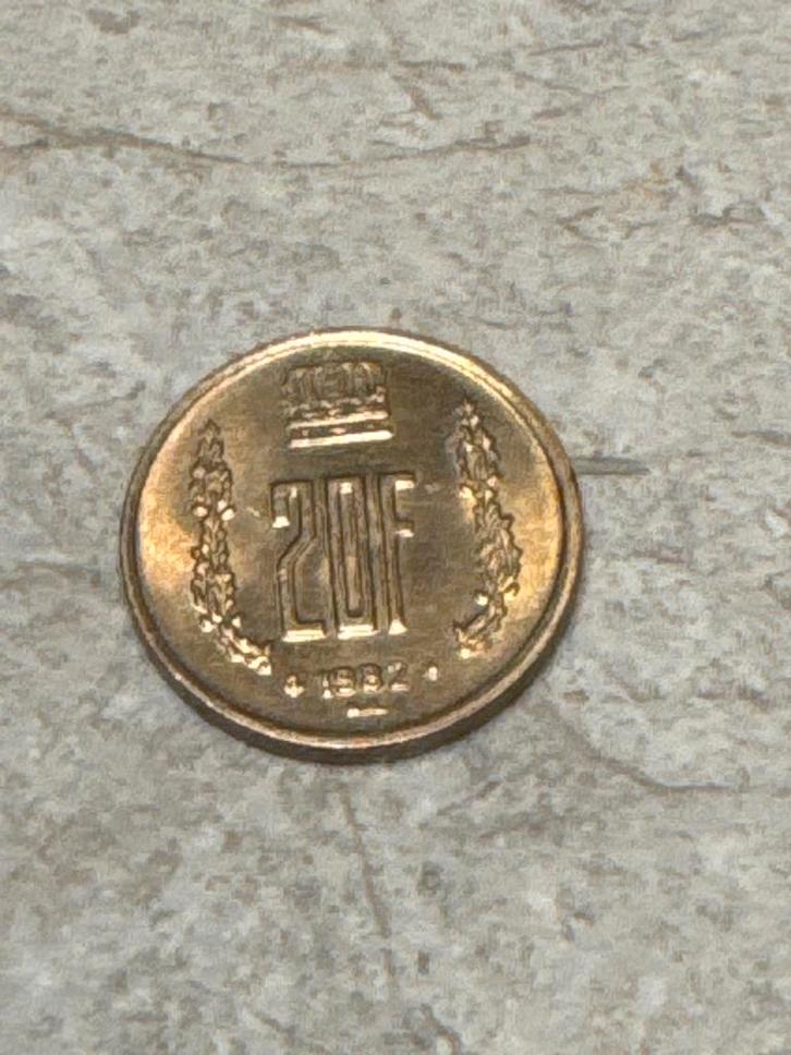 Pièce ancienne – 20 Francs (1982), Timbres & Monnaies, Monnaies | Belgique, Enlèvement ou Envoi