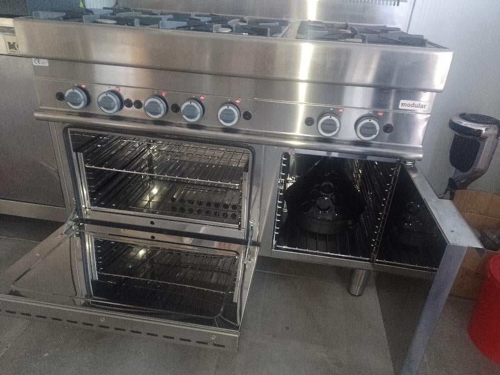 Gasfornuis modular 6 pits, Ophalen, Nieuw zonder verpakking, Fornuis, Frituur en Grillen