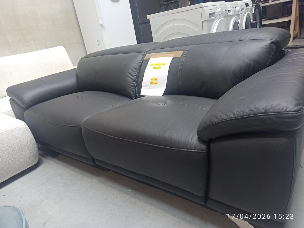 Luxe elektrische leren bank in nieuwstaat – nooit gebruikt, Huis en Inrichting, Zetels | Zetels, Ophalen, Leer