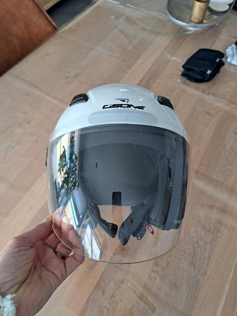 Open helm, gebruikt voor vespa. Goede staat, Ophalen of Verzenden