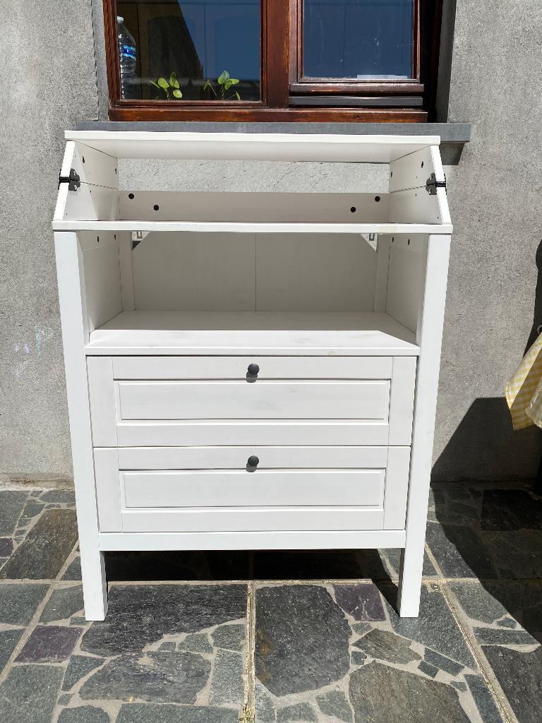 Verschoonkast/tafel, Ophalen, Gebruikt, 50 tot 70 cm, 105 cm of meer