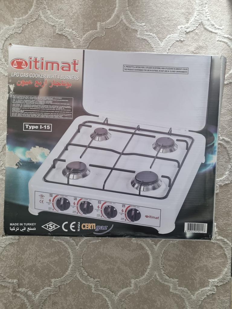 Cuisiniere 4 feux au gaz ITIMAT NEUF, Ophalen, Zo goed als nieuw, Gas