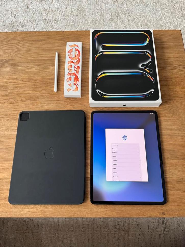 iPad Pro 13 inch M4 Wi-Fi - 256GB, Computers en Software, Apple iPads, Apple iPad, Wi-Fi, 256 GB, Zwart, Ophalen of Verzenden