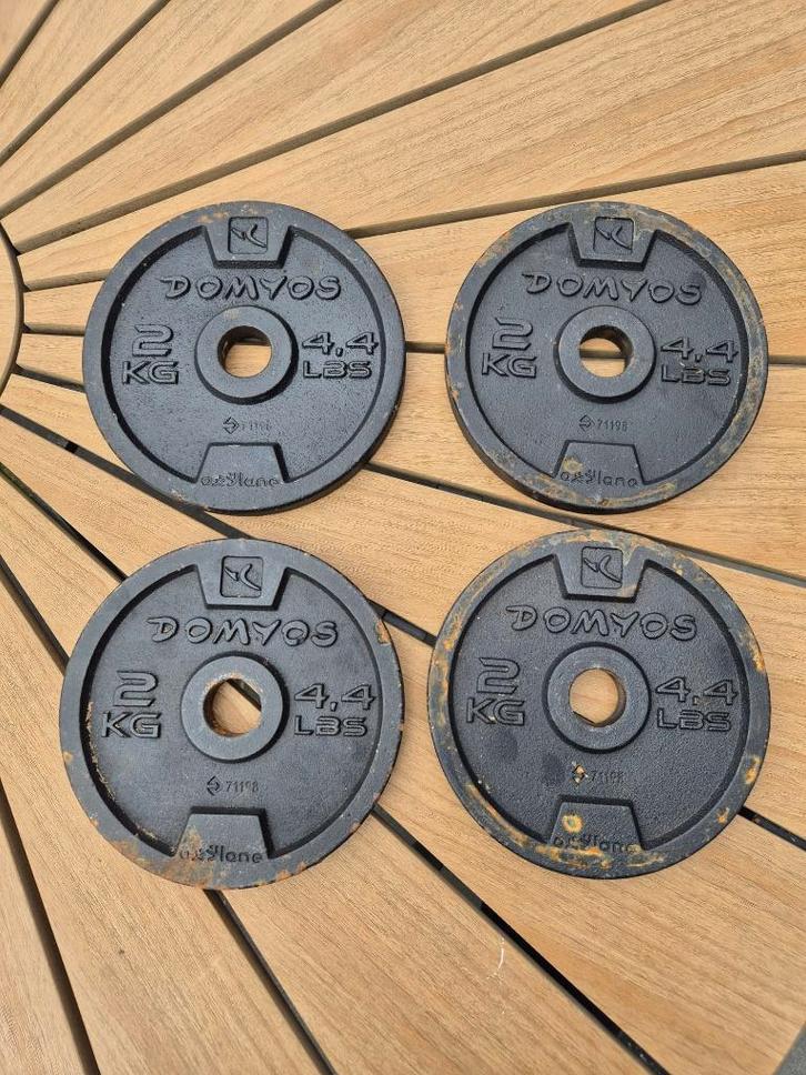 Domyos Thuisgym pakket (Halters, halterschijven, kettlebells, Sport en Fitness, Fitnessapparatuur, Gebruikt, Verzenden