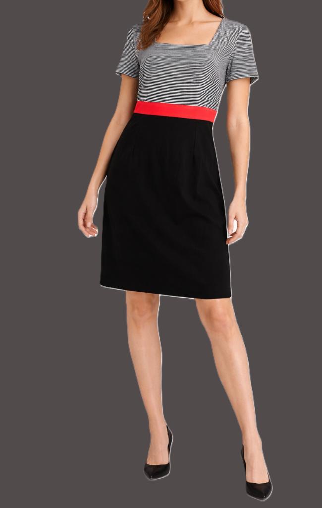 Nissa elegante jurk maat 40/42, Kleding | Dames, Jurken, Zo goed als nieuw, Maat 42/44 (L), Zwart, Knielengte, Ophalen of Verzenden