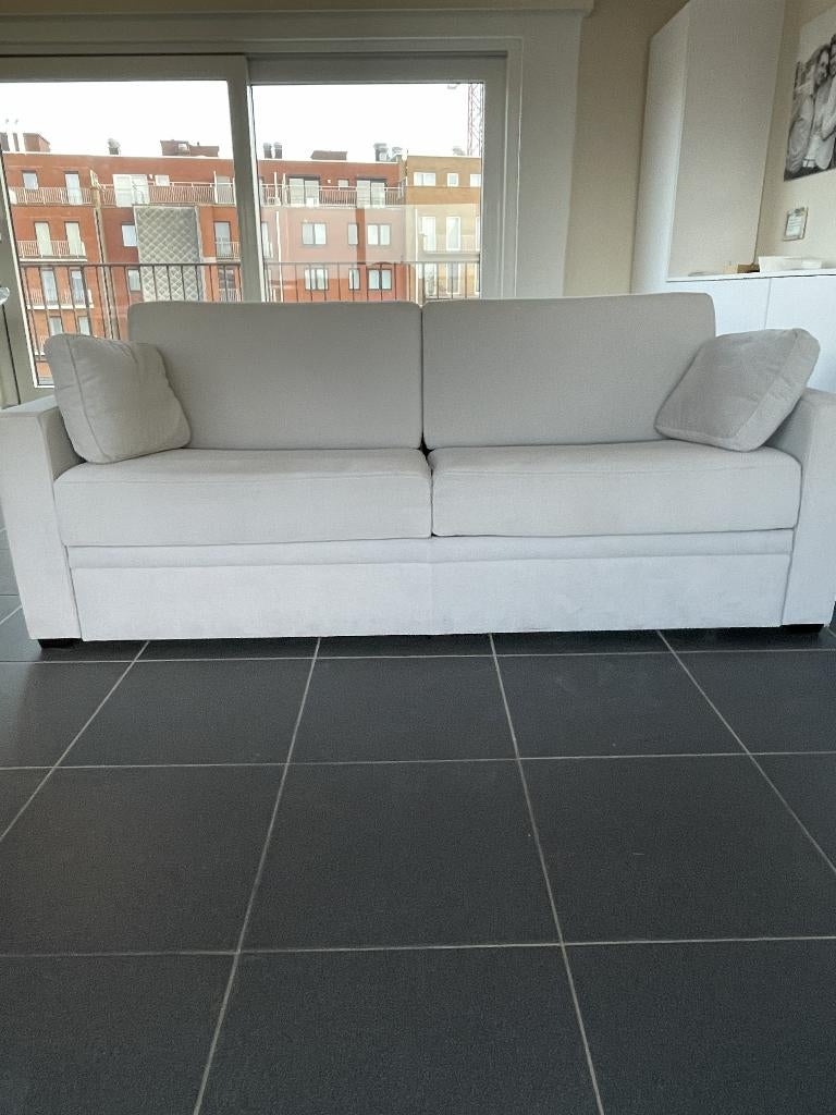 zetelbed + 2 zit Flemish Tradition Pele, Maison & Meubles, Canapés | Salons, Comme neuf, Banc droit, 200 à 250 cm, 75 à 100 cm