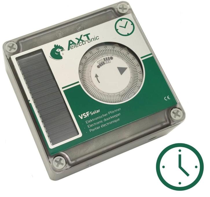 Automatische kippendeuropener met zonnecel en timer, Dieren en Toebehoren, Pluimvee | Toebehoren, Nieuw, Overige typen, Ophalen