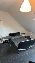 Vintage Auping bed - 120 op 200.tafel + 2 stoelen, nachtkast, Ophalen, Gebruikt, Vintage Auping - Wim Rietveld, Zwart