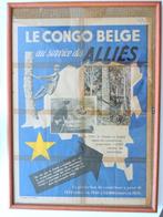 1945-1950 CONGO BELGE ancienne Affiche, Enlèvement ou Envoi