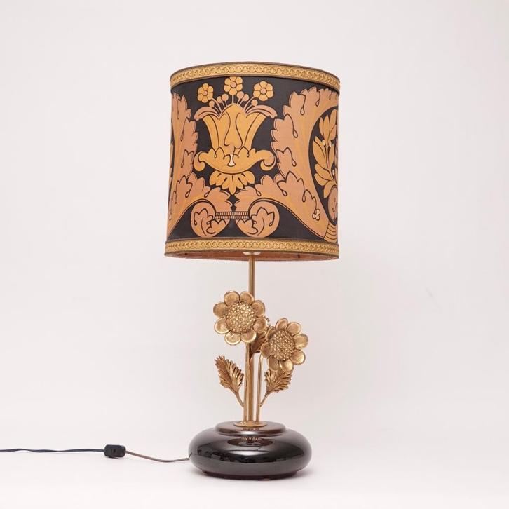 Lampe de table vintage Hollywood Regency, Maison & Meubles, Lampes | Lampes de table, Comme neuf, 50 à 75 cm, Enlèvement