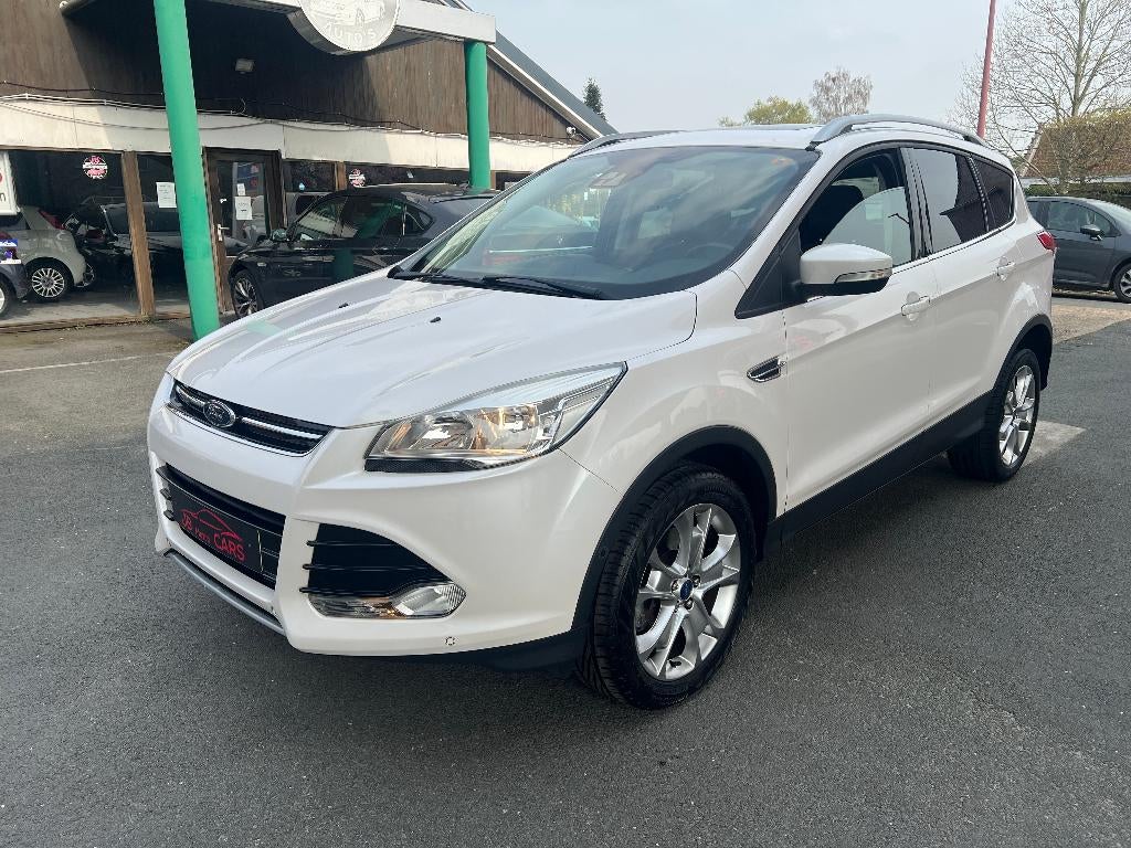 ford kuga 1.6 i/4x4/AUTOMAAT/CAR PASS/109000 km, Auto's, Ford, Automaat, 4 cilinders, Wit, Leder