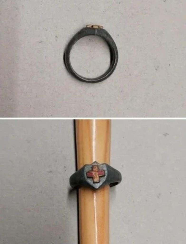 Bague militaire infirmier WW1 WW2, Envoi, Autres, Autres types