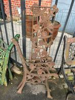 9 stuks ( koppels ) gietijzeren zijkanten voor tuinbanken, Ophalen, Gebruikt, Metaal