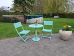 Mooie bistro set, merk bristol., Gebruikt, Aluminium, Eettafel, Ophalen
