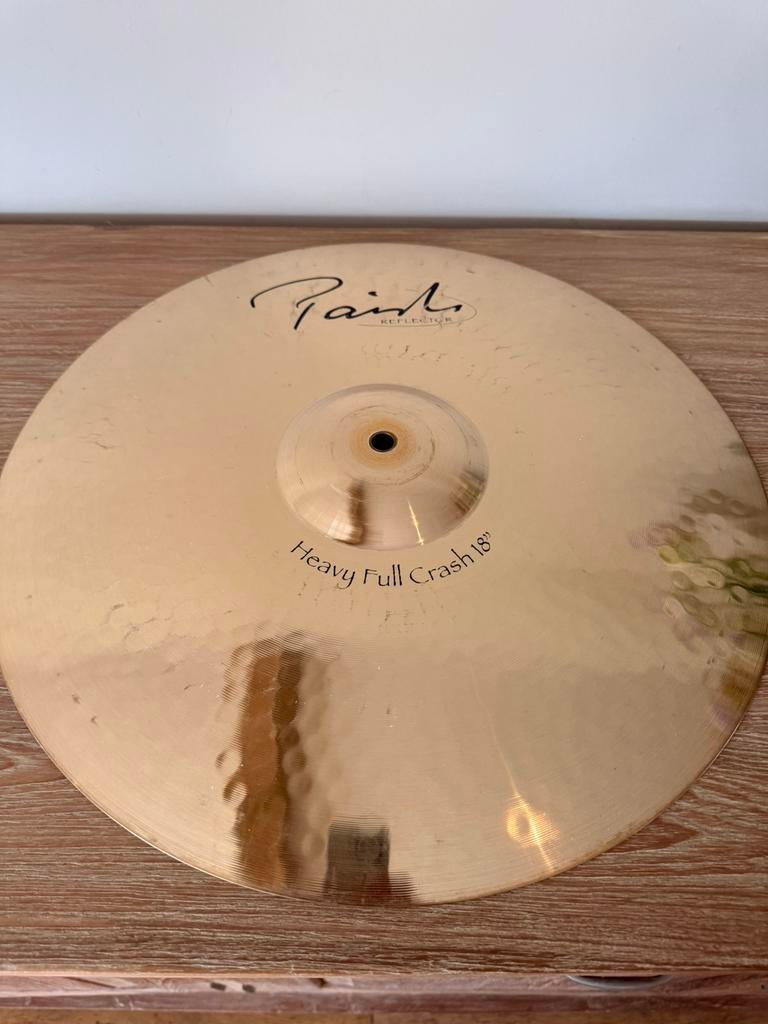 Paiste Signature Heavy Full Crash 18" Reflector Finish, Ophalen, Gebruikt