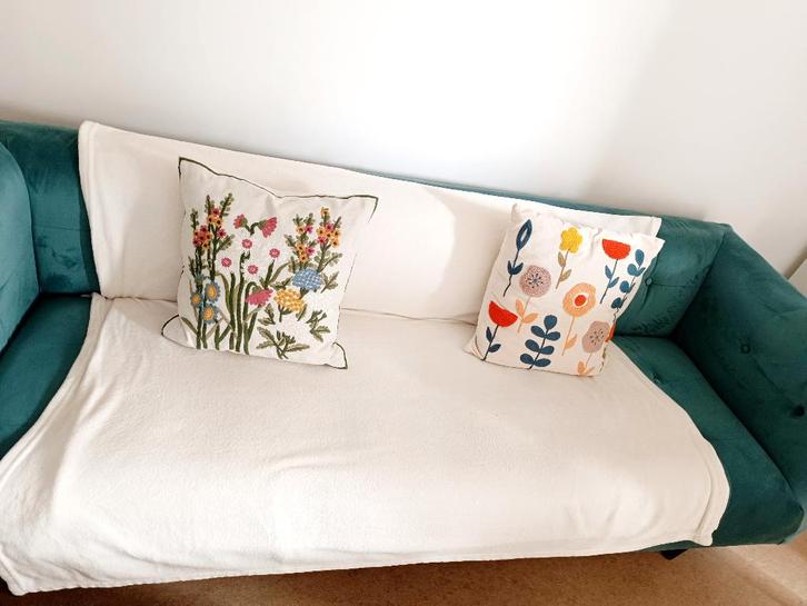 Canapé 3 places, Maison & Meubles, Canapés | Salons, Utilisé, Banc droit, Trois personnes, 200 à 250 cm, 75 à 100 cm, Tissus, Enlèvement