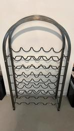 Casier à vin en métal - look industriel - autoportant, Maison & Meubles, Comme neuf, Enlèvement, Métal, 75 cm ou plus