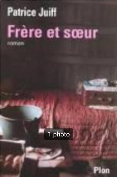 "Frère et soeur" (2003) Patrice Juiff, Livres, Romans, Utilisé, Europe autre, Enlèvement ou Envoi