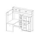 Lit mezzanine, Maison & Meubles, 210 cm, 180 à 200 cm, Enlèvement, Lit mezzanine