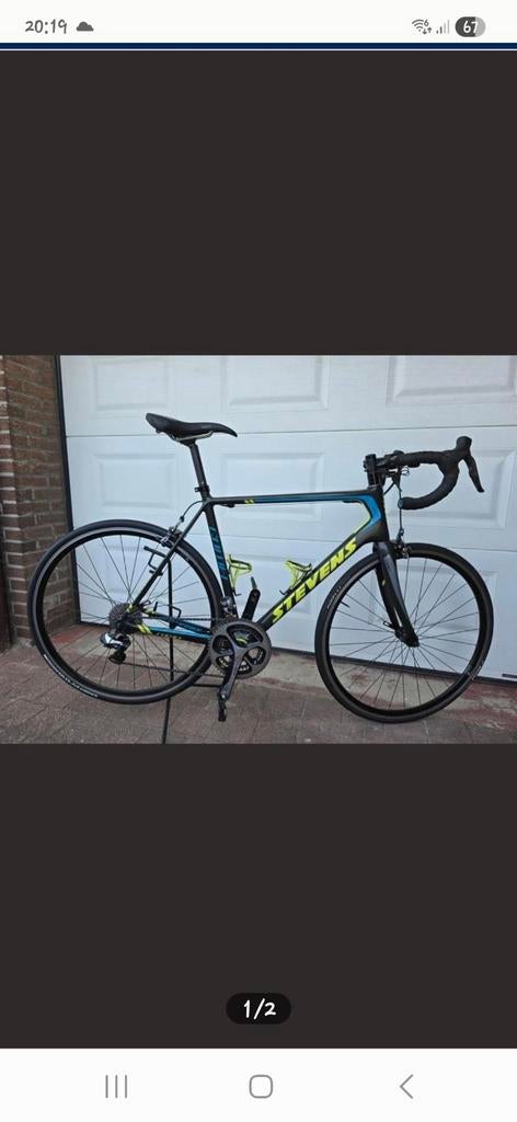 Koersfiets CARBON Stevens, Fietsen en Brommers, Fietsen | Racefietsen, Gebruikt, Carbon, Heren, 53 tot 57 cm
