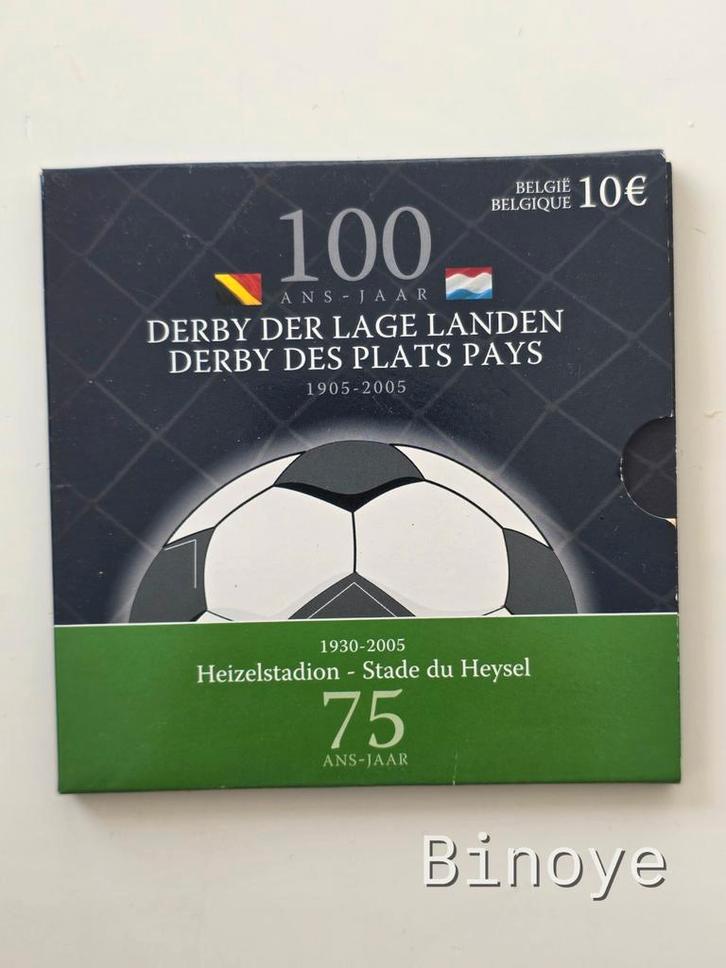 Belgique 10€ 2005 Proof – Stade & Derby – Set original, Timbres & Monnaies, Monnaies | Europe | Monnaies euro, 10 euros, Belgique