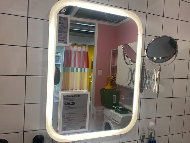 Badkamerspiegels met verlichting, Huis en Inrichting, Badkamer | Badkamermeubels, Ophalen, Minder dan 50 cm, Overige typen, Zo goed als nieuw