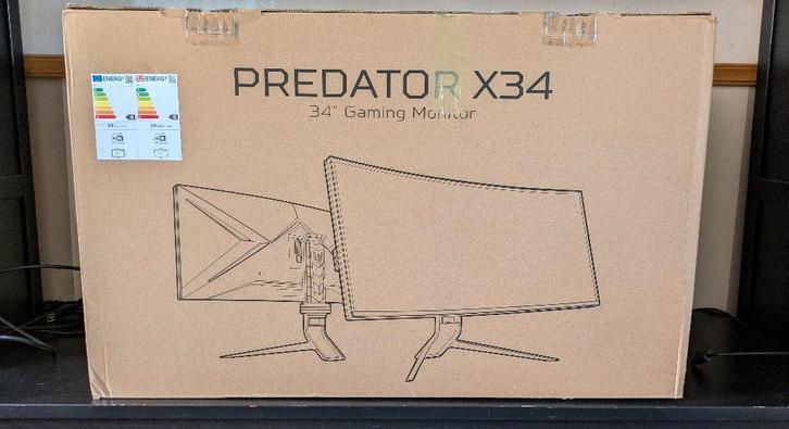 Ecran Ultrawide Acer Predator X34S, Computers en Software, Monitoren, Gebruikt, 101 t/m 150 Hz, DisplayPort, HDMI, Gaming, Ingebouwde speakers