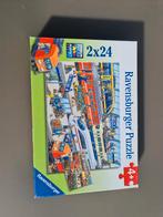 Ravensburger Puzzel trein, 2 x 24 stukjes, Ophalen, Zo goed als nieuw