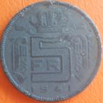 BELGIQUE : 5 FRANCS 1941 VL KM 64, Timbres & Monnaies, Monnaies | Belgique, Enlèvement ou Envoi, Autre, Monnaie en vrac