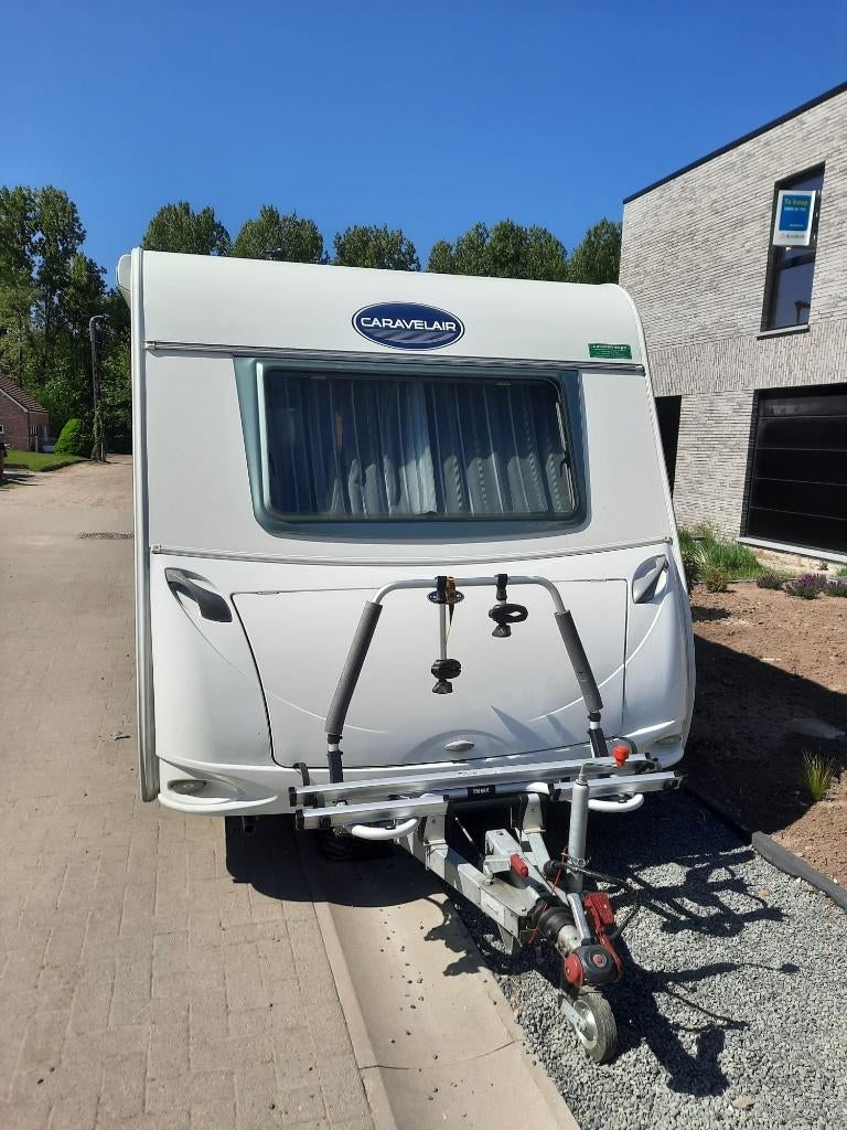 te koop caravan, Caravanes & Camping, Jusqu'à 4, 4 à 5 mètres, Particulier, Roue de secours