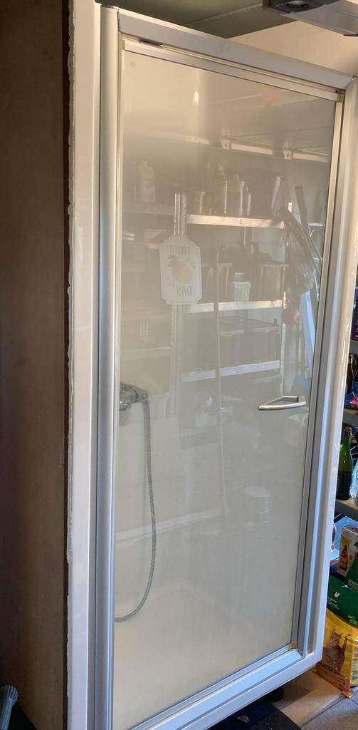 Tijdelijke douchecabine compleet incl kraan etc, Bricolage & Construction, Sanitaire, Utilisé, Douche, Enlèvement