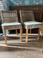 2 nieuwe rieten stoelen, Tuin en Terras, Ophalen of Verzenden, Zo goed als nieuw