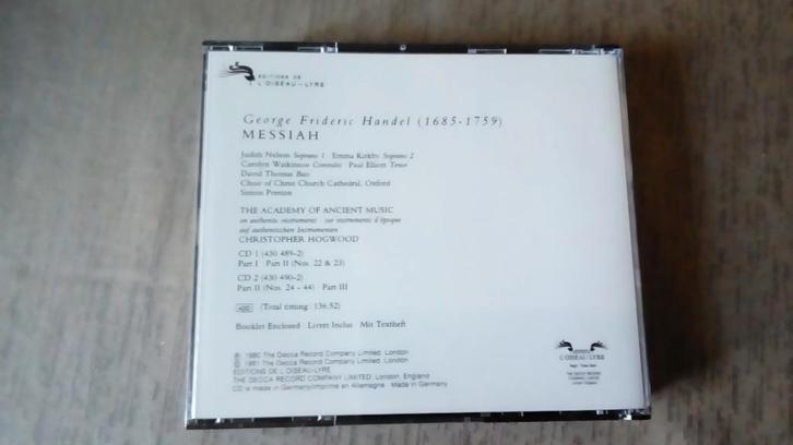 CD. Handel Messiah. Christopher Hogwood., Cd's en Dvd's, Cd's | Klassiek, Zo goed als nieuw, Ophalen