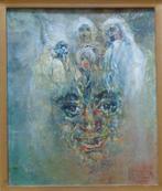 ROGER VAN BELLEGHEM / GEZICHT / OLIEVERF / 48x42cm / KADER, Enlèvement ou Envoi
